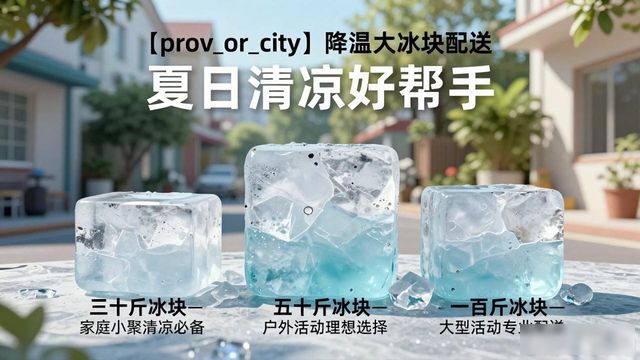 承德降温大冰块配送_海鲜排档降温解决方案_高温天气大冰块配送